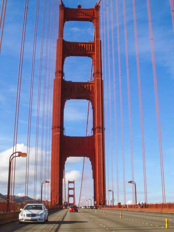 Driving across the Golden Gate Bridge is one of the top things to do in San Francisco in one day if you have a car