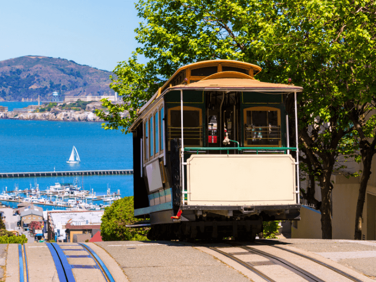 Iconic Cable Car in San Francisco